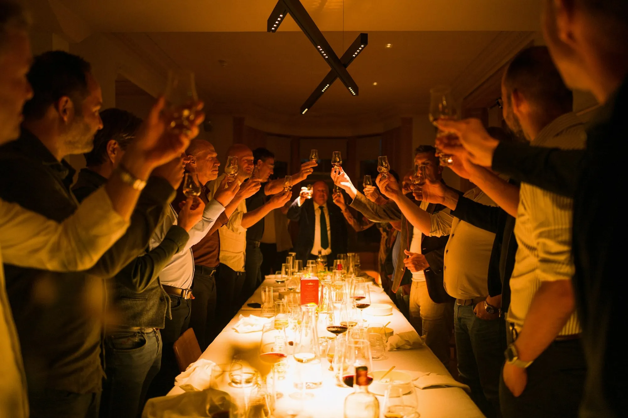 The Scotch Whisky Investments team together, at a tasting in Scotland